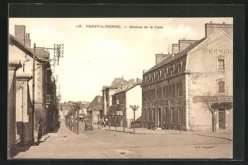 AK Paray-le-Monial, Avenue de la Gare