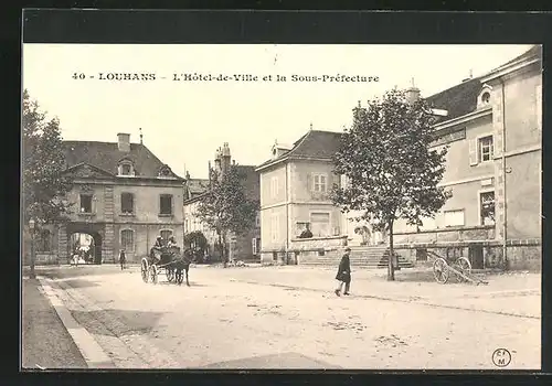 AK Louhans, L`Hotel-de-Ville et la Sous-Prèfecture