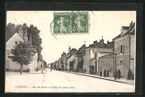 AK Louhans, Rue des Bordes et Collège de Jeunes Filles