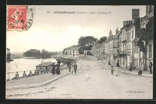 AK Chatellerault, Quai Napoleon I.