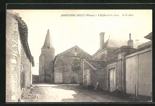 AK Monterre Silly, L`Eglise et la place