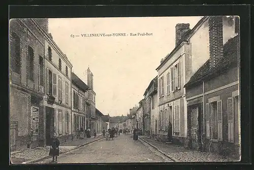 AK Villeneuve-sur-Yonne, Rue Paul-Bert