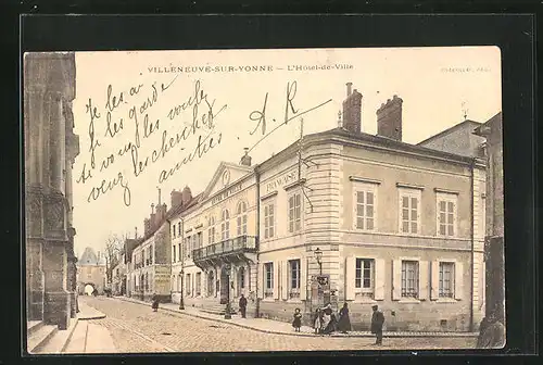 AK Villeneuve-sur-Yonne, L`Hotel-de-Ville