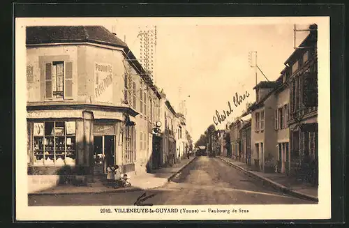 AK Villeneuve-la-Guyard, Faubourg de Sens