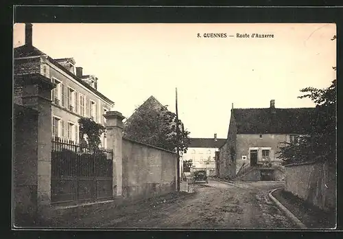 AK Quennes, Route d`Auxerre, Strassenpartie