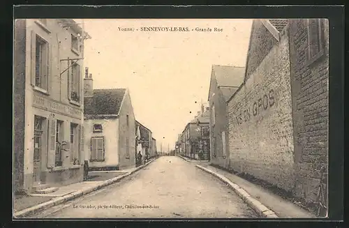 AK Sennevoy-le-Bas, Grande Rue, Strassenpartie