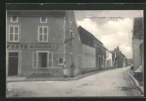 AK Sennevoy-le-Bas, Grande Rue, Strassenpartie