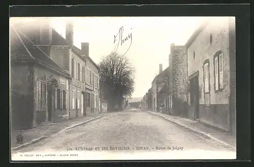 AK Senan, Route de Joigny, Strassenpartie