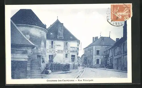 AK Courson-les-Carrières, Rue Principale