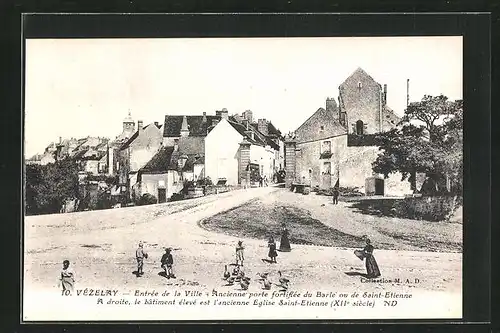 AK Vèzelay, Entrèe de la Ville