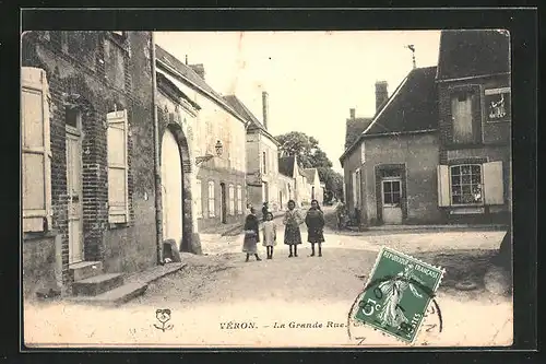 AK Vèron, La Grande-Rue