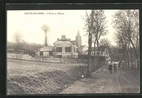 AK Sainte-Colombe, L`Ecole et l`Eglise