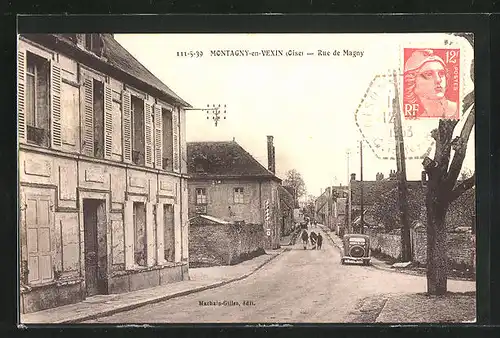 AK Montagny-en-Vexin, Rue de Magny