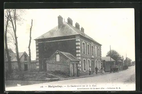 AK Maignelay, La Gendarmerie rue de la Gare