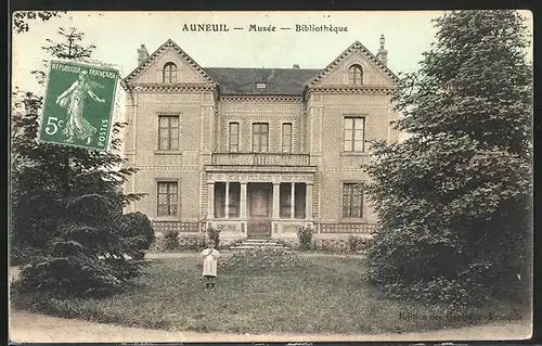 AK Auneuil, Musée, Bibliothèque