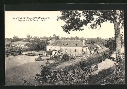 AK La Chapelle-sur-Oudon, Paysage pris du Perrin