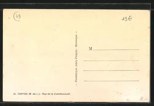 AK Torfou, Rue de la Communauté