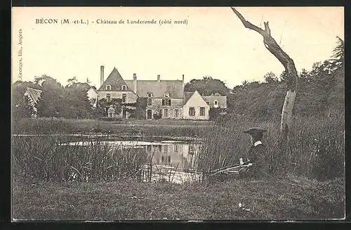 AK Bécon, Chateau de Landeronde (coté nord)