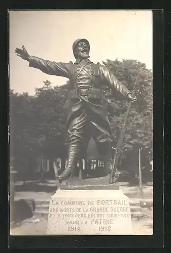 AK Portbail, Monument aux Morts de la Grande Guerre 1914 - 1918