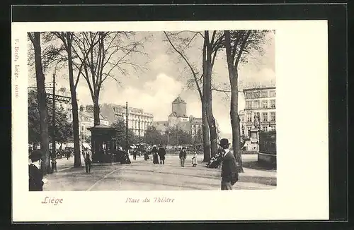 AK Liége, Place du Théatre