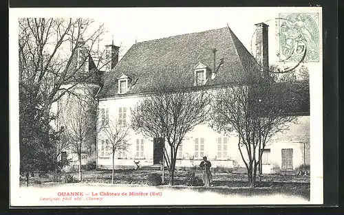 AK Ouanne, Le Chateau de Lamotte, Gärtner bei der Arbeit