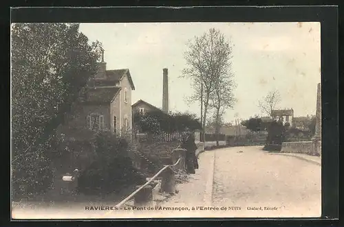 AK Nuits-sous-Ravieres, Le Pont de l`Armancon, a l`Entree de Nuits