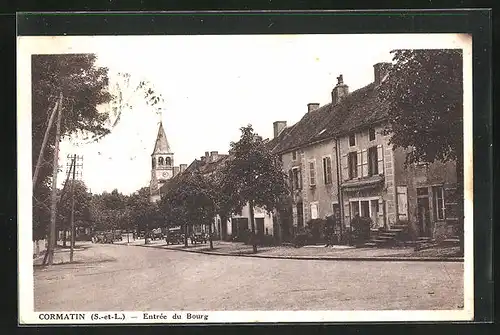 AK Cormatin, Entree du Bourg, l`Eglise
