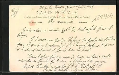 AK Uchizy, Passanten am Ufer