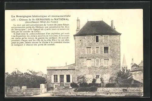 AK St-Gengoux-le-National, Chateau, Facade