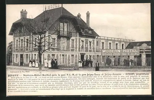 AK Joigny, Modern-Hotel Baillet pres la gare P.-L.-M.