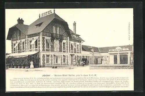 AK Joigny, Modern-Hotel Baillet, pres la Gare P.-L.-M.