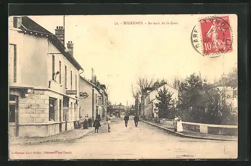 AK Migennes, Avenue de la Gare, Maison Coiffeur