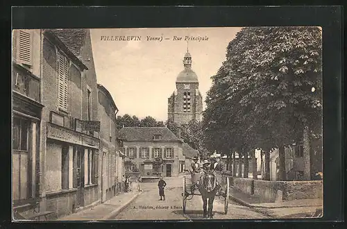 AK Villeblevin, Rue Principale, L`Eglise