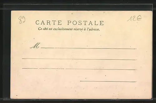 AK Villeneuve-la-Guyard, Rond-Point, Montee de la Grande Rue