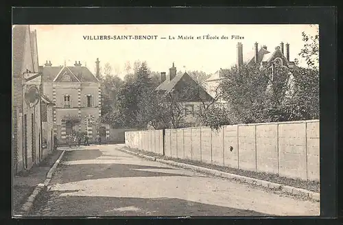 AK Villiers-Saint-Benoit, La Mairie et l`Ecole des Filles