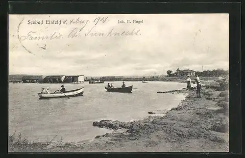 AK Einfeld, Ruderpartie auf dem Badesee