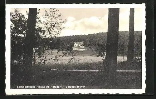 AK Herrndorf-Hetzdorf, Blick zum Bergschlösschen