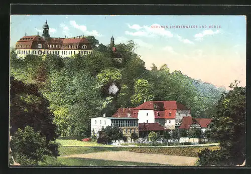 AK Lichtenwalde, Schloss und Mühle