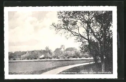 AK Treuenbrietzen, Partie an der Gartenstrasse