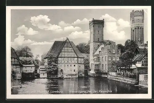 AK Lüneburg, Wassertürme bei der Ratsmühle