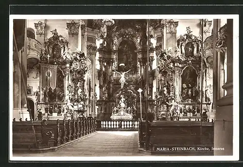 AK Maria Steinbach, Inneres der Kirche