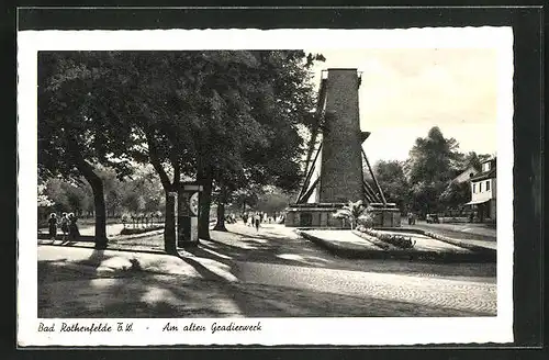 AK Bad Rothenfelde, Partie am alten Gradierwerk