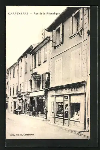 AK Carpentras, Rue de la Rèpublique