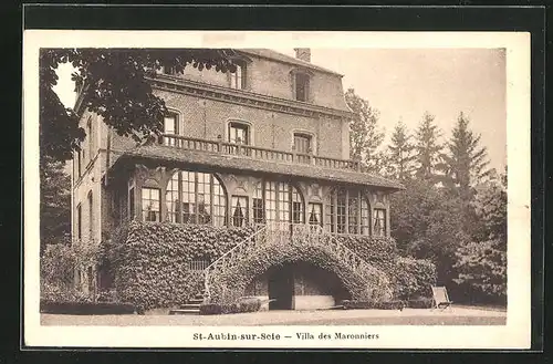 AK Saint-Aubin-sur-Scie, Villa des Maronniers