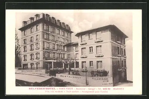 AK Biarritz, Belveder`Hotel-Port Vieux