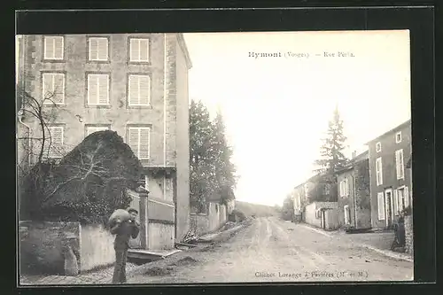 AK Hymont, Rue Pèrin, Strassenpartie