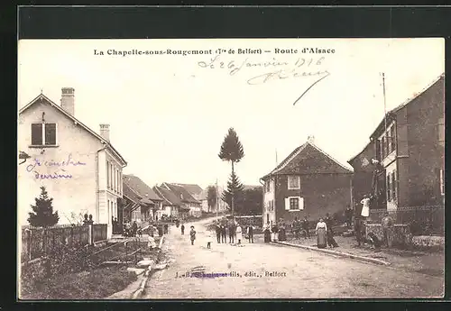 AK La Chapelle-sous-Rougemont, Route d`Alsace