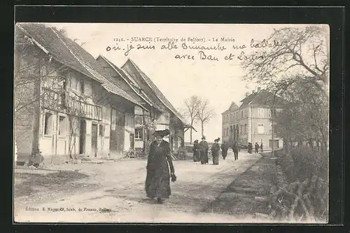 AK Suarce, La Mairie, Strassenpartie