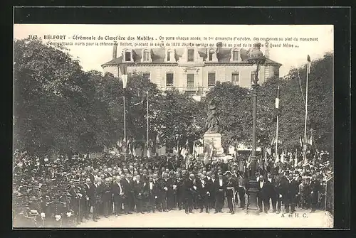 AK Belfort, Cèrèmonie du Cimetière des Mobiles