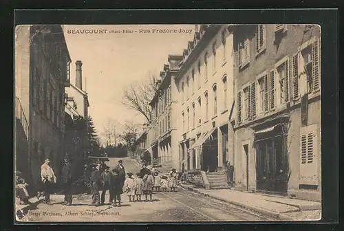 AK Beaucourt, Rue Frèdèric Japy